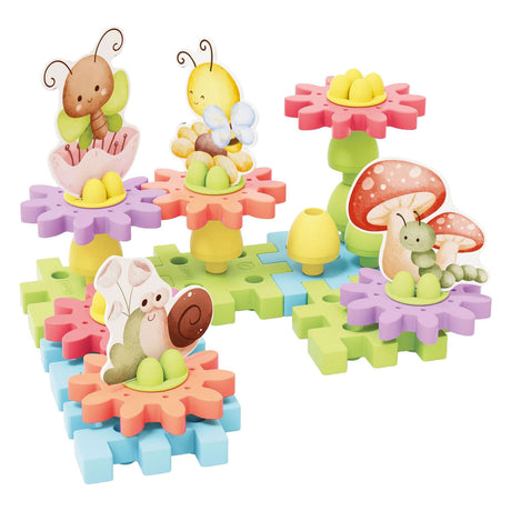 Quercetti playeco+ flower garden gears