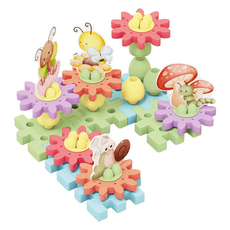 Quercetti playeco+ flower garden gears