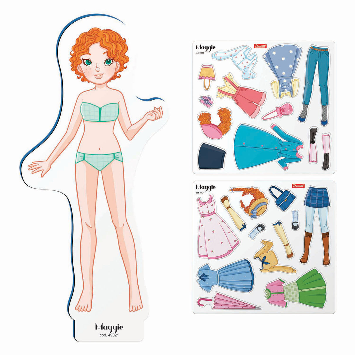 Querkati Magnetesch Moud Dressing Doll, 29dlg.