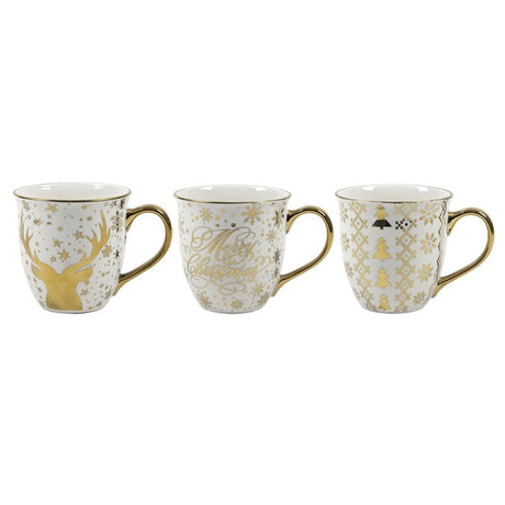 Svenska living Christmas mug gold 400ml ø11x10.8cm