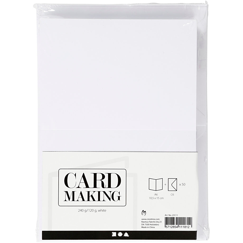 Azienda creativa https: www.cchobby.nl carte-e-buste-size-card-10-5x15-cm-size-envelope-11-5x16-5-cm-120-240-wit-50-set-1-box