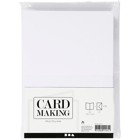 Creativ cég https: www.cchobby.nl cards-and-envelopes-size-card-10-5x15-cm-size-envelope-11-5x16-5-cm-120-240-wit-50-set-1-box