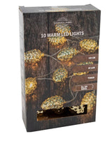 Svenska living LED lighting cord pine cones gold