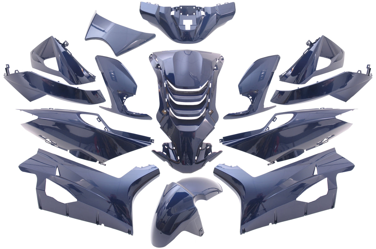 Edge Plaatset 14-delig voor Speedfight 4 blauw metallic