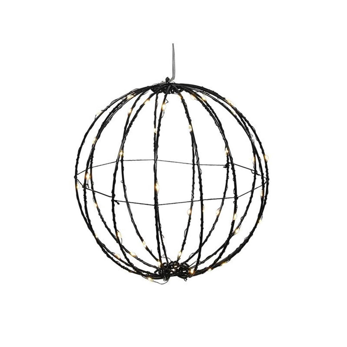 Svenska living ball black 20cm 50LED timer on battery