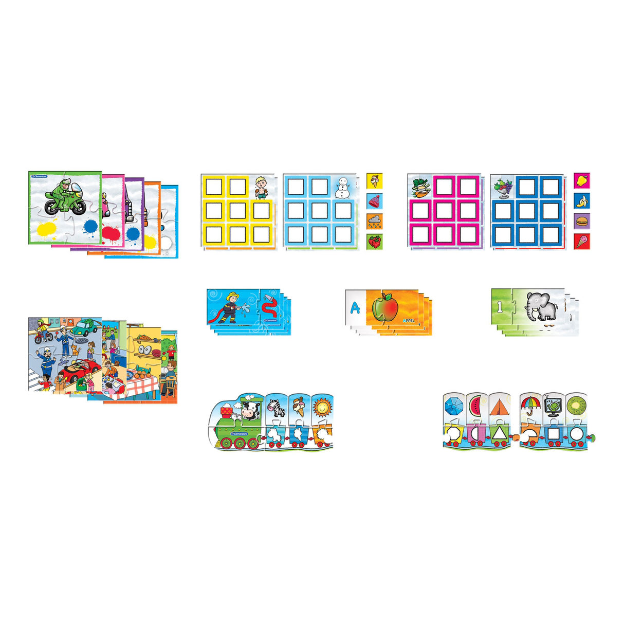 Clementoni learning through play - 8 games in 1 - educational toys - toddler toys - 3-5 years