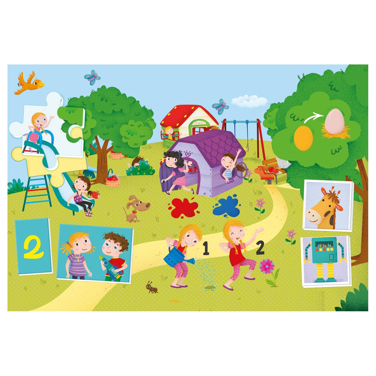 Clementoni learning through play - 8 games in 1 - educational toys - toddler toys - 3-5 years