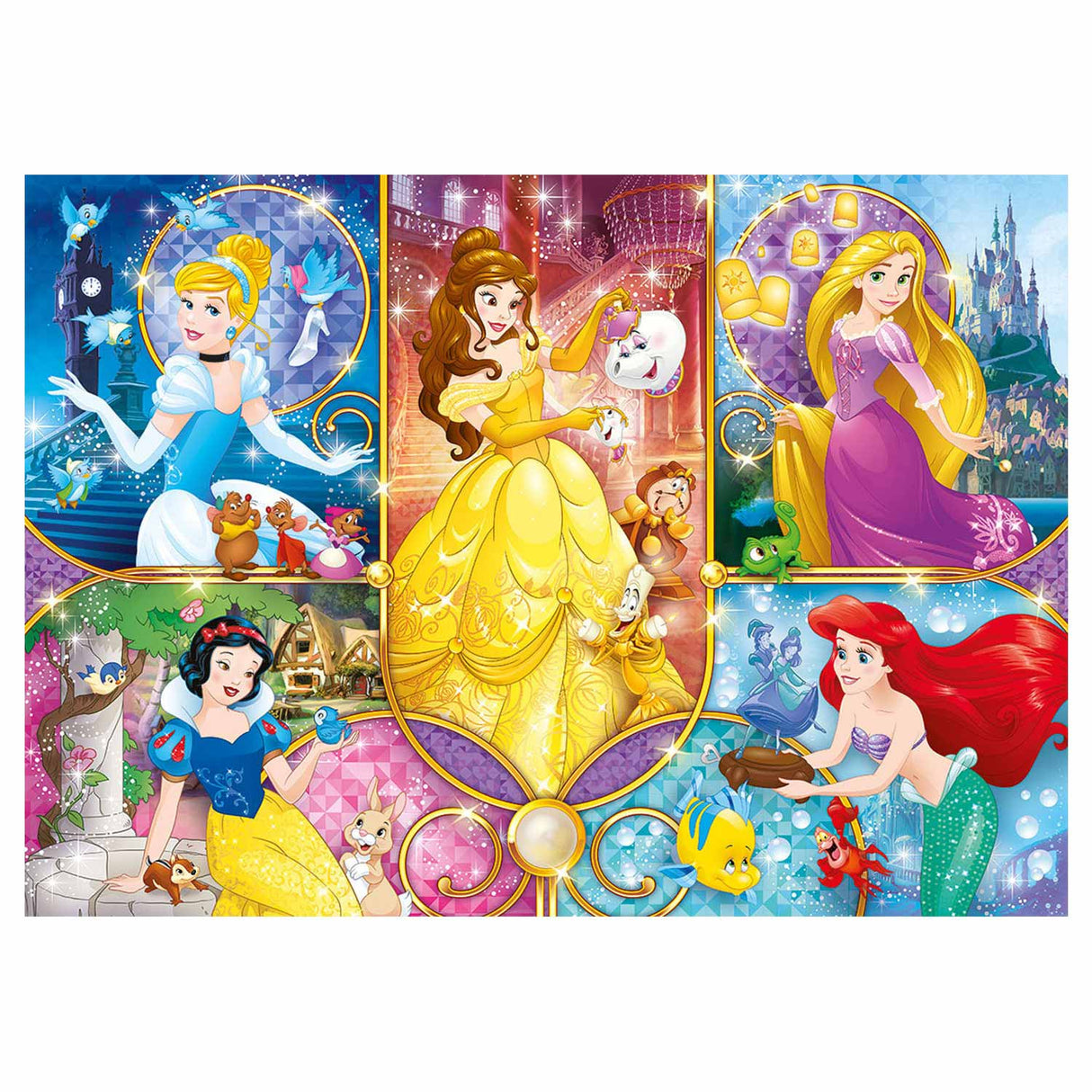 Clementoni Brilliant Puzzel Prinses, 104st.