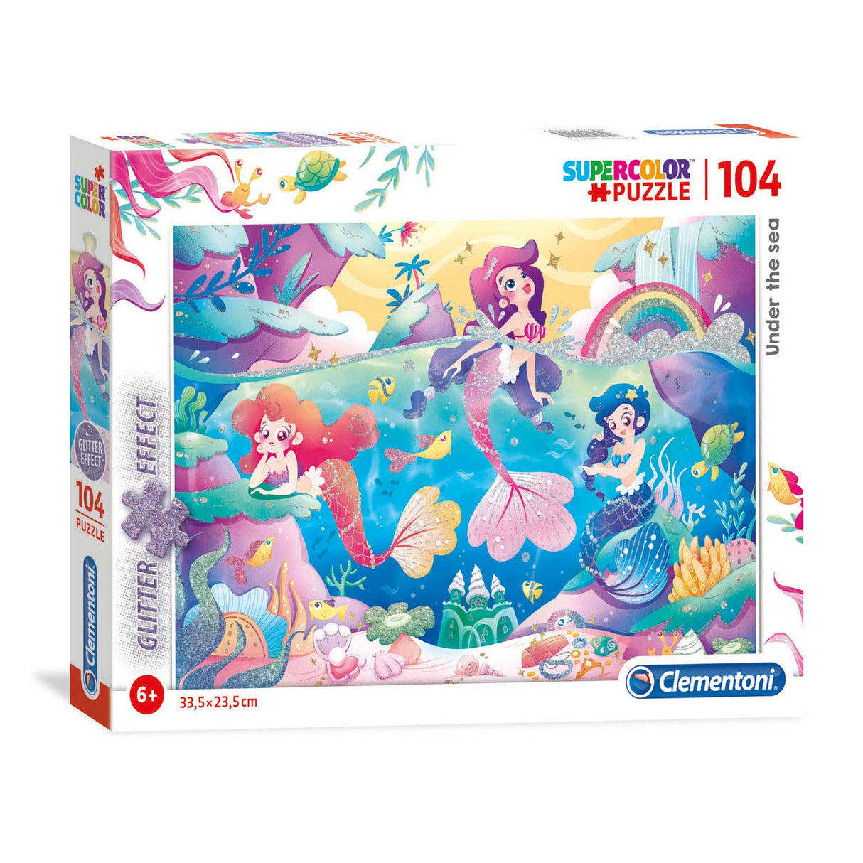 Clementoni Glitter Puzzle underwater world, 104st.