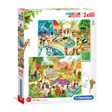 Clementoni Puzzle Zoo, 2x60st.