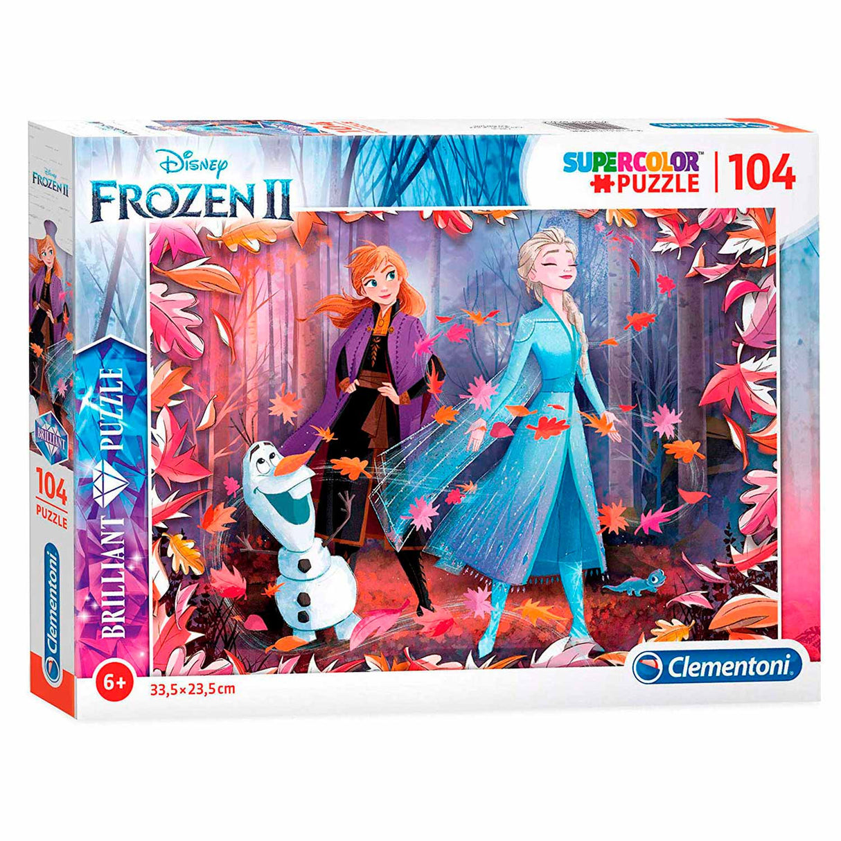 Clementoni Brilliant Puzzel Frozen 2, 104st.