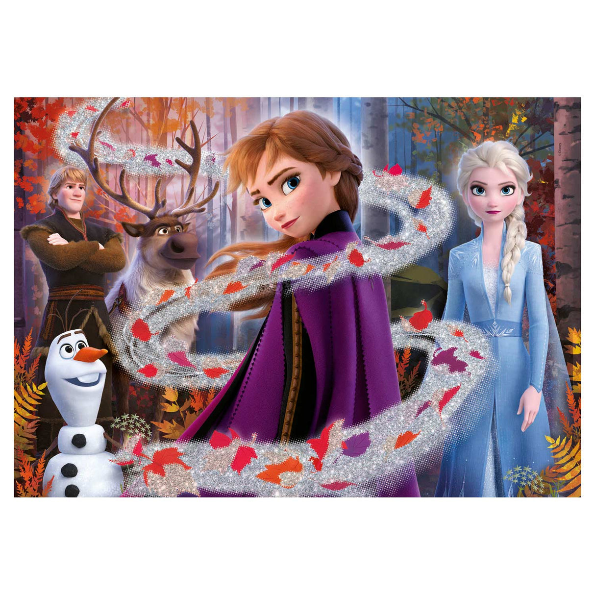 Disney Glitter Puzzel Frozen 2, 104st.