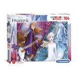 Clementoni Glitter Puzzle Frozen 2, 104st.