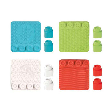 Clementoni soft clemmy - smyslová dráha - smyslové hračky - hrací podložka - dětské bloky a hrací podložka - s měkkými pěnovými skládacími kostkami - 6 - 36 měsíců