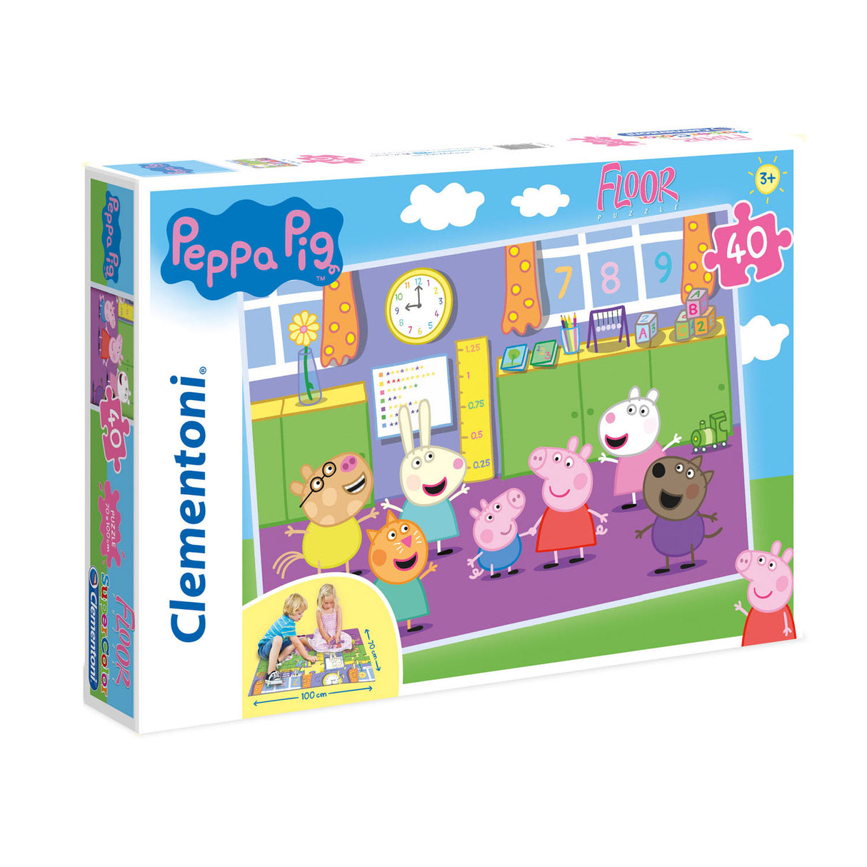 Clementoni Floor Puzzle Peppa Pig, 40 ..