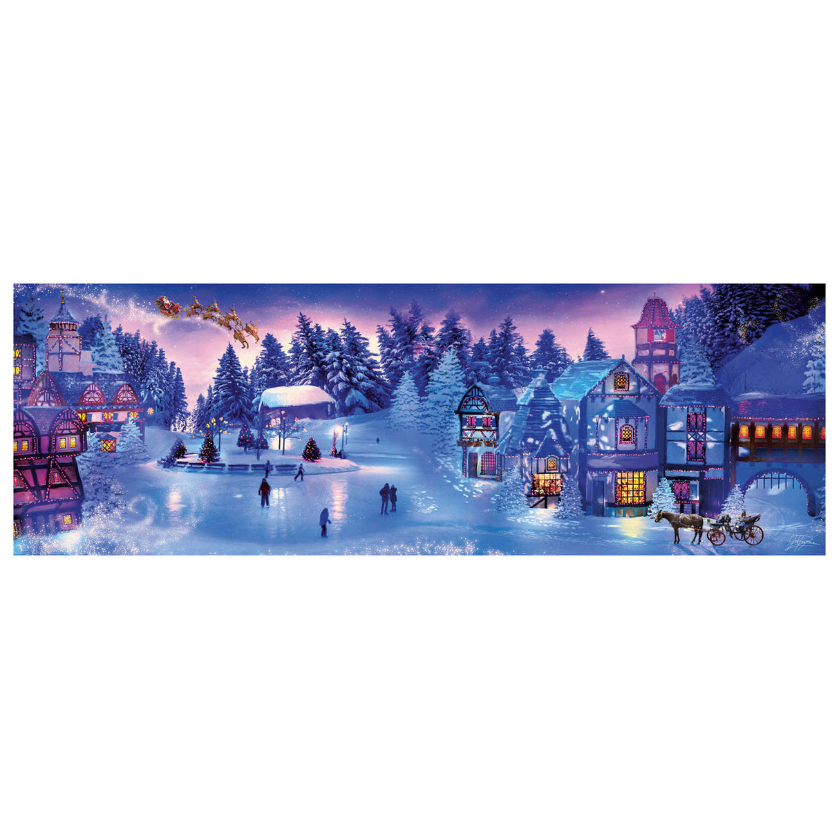 Clementoni Panorama Puzzle Christmas, 1000.