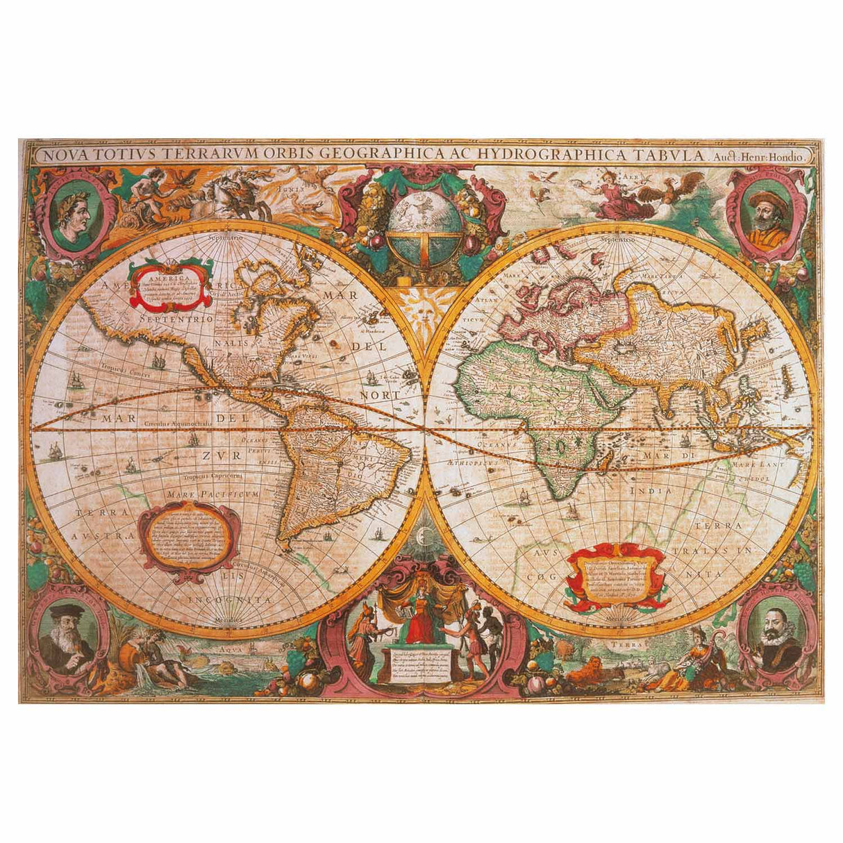 Collezione di alta qualità Clementoni puzzle vecchia mappa 1000 pezzi