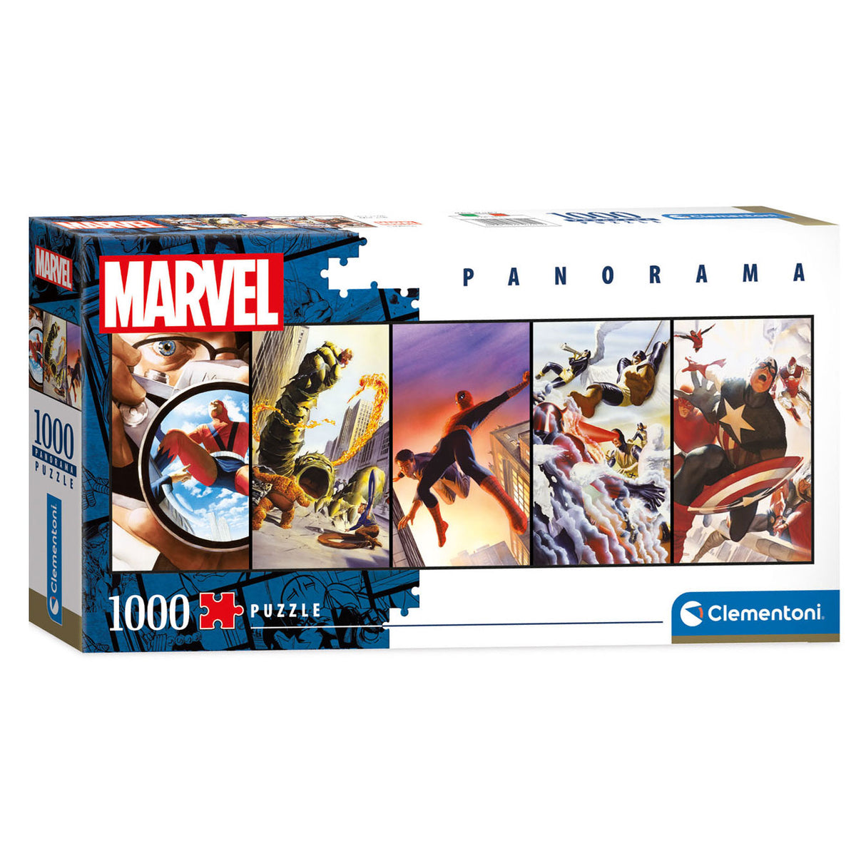 Clementoni Panorama Puzzle Superheroes, 1000st.