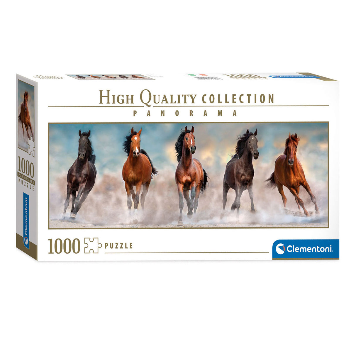 Cleronni Panorama Puzzle Horses, 1000st.