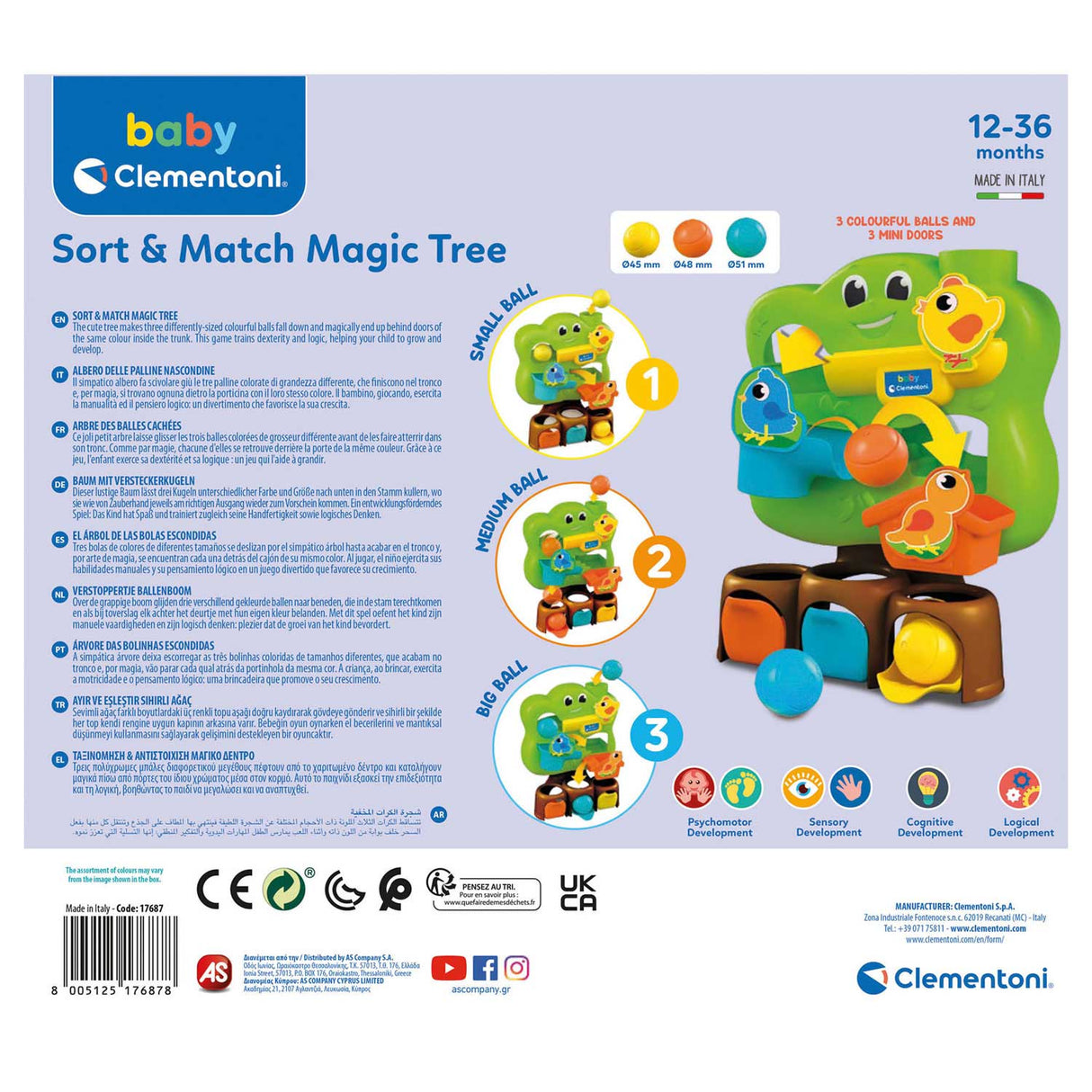 Clementoni Baby Logic Colours Tree