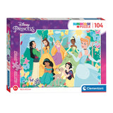 Clementoni Glitter Puzzle Princess, 104st.