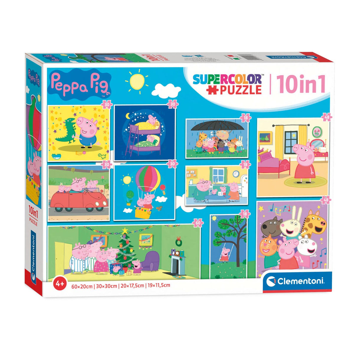 Clementoni puslespil peppa gris, 10in1