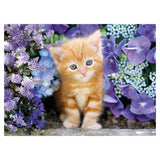 Clementoni Puzzle Cat avec des fleurs, 500e.