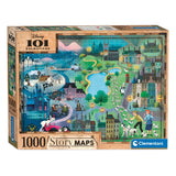 Clementoni World Map Puzzle 101 Dalmatianer, 1000st.