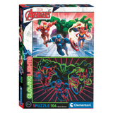 Clementoni Glow in the Dark Puzzel Avengers, 104st.