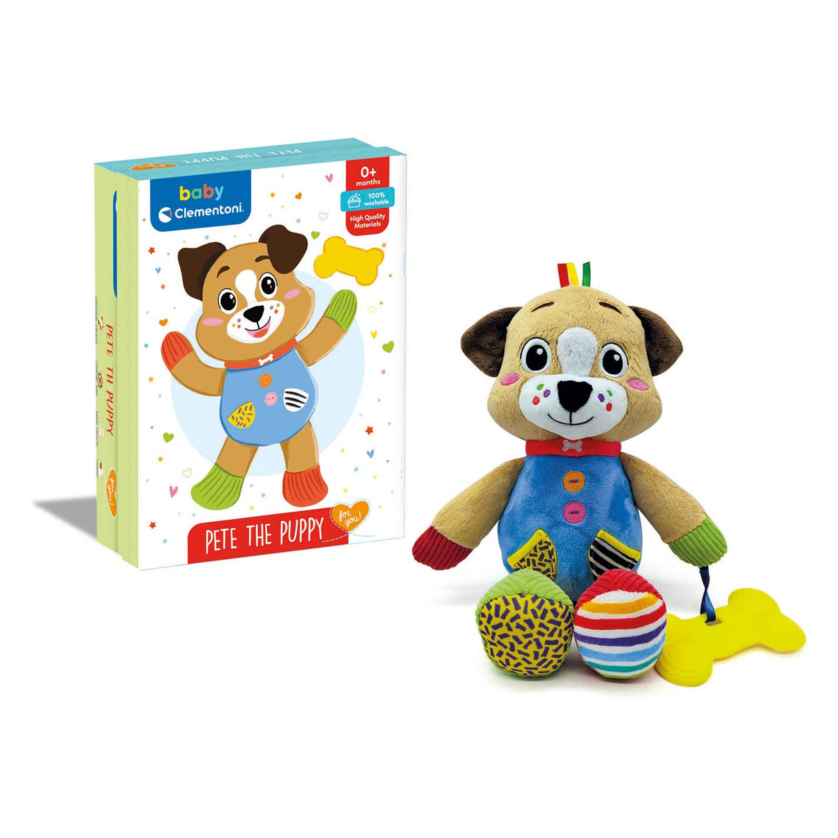 Clementoni Baby Pluchen Knuffel Pete de Puppy