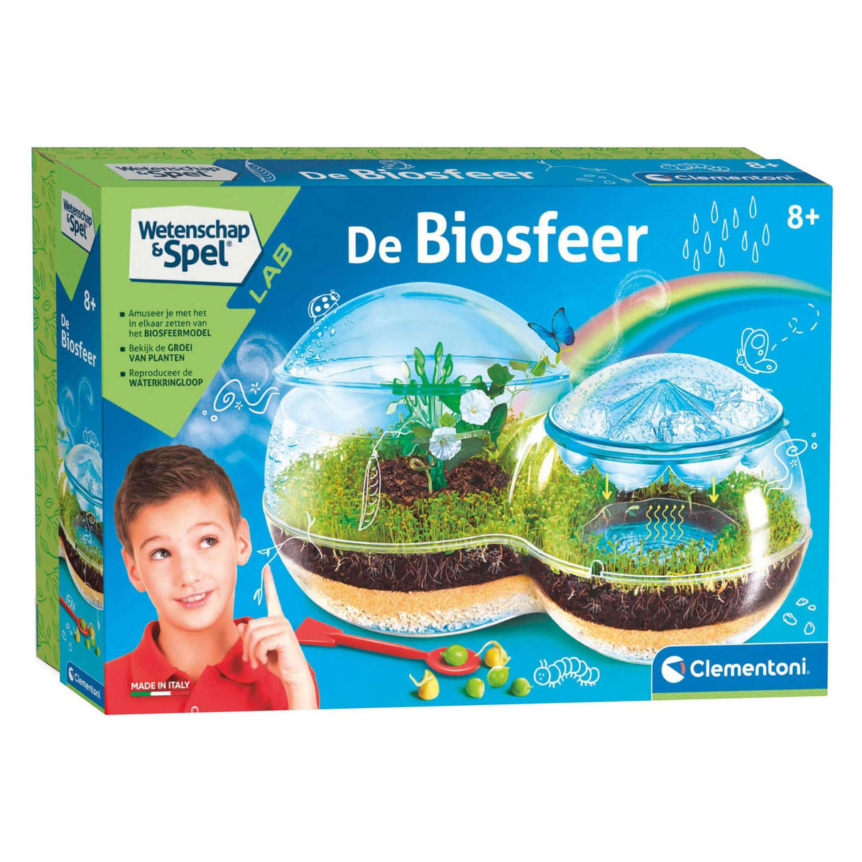 Clementoni znanstvena igra - biosfera - eksperimentalna škatla - znanstveni laboratorij - od 8 let