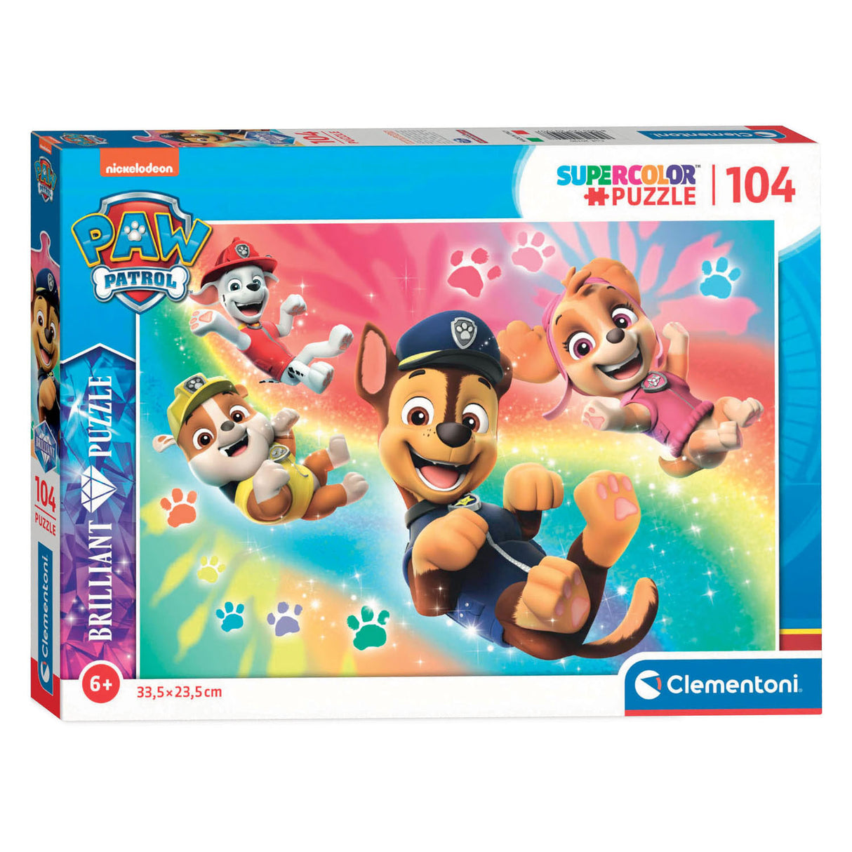 Clementoni Brilliant jigsaw puzzle Paw Patrol, 104st.