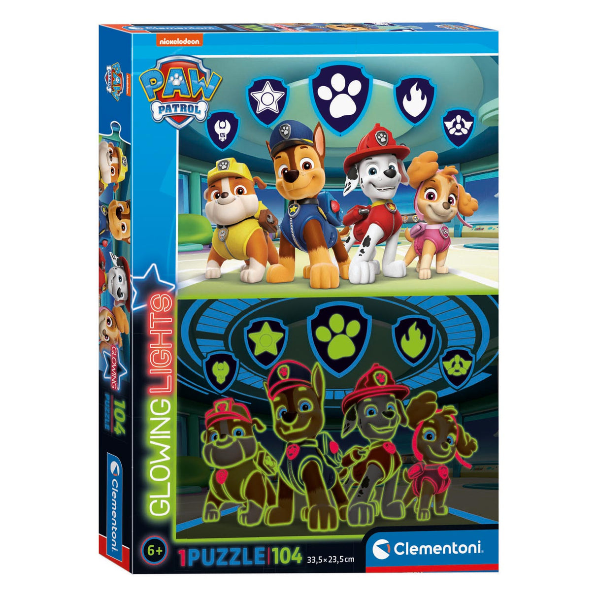 Clementoni Glow in the Dark Puzzle Paw Patrol, 104st.