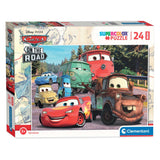 Clemenoni Maxi Jigsaw Puzzle Autoen, 24st.