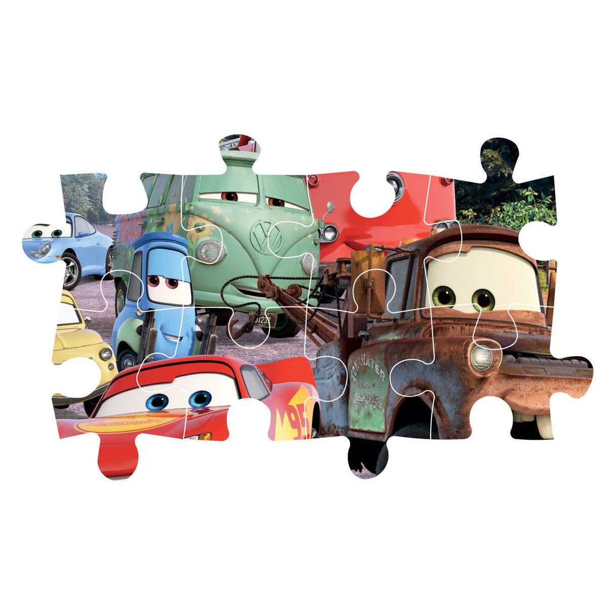 Clemenoni Maxi Jigsaw Puzzle Autoen, 24st.