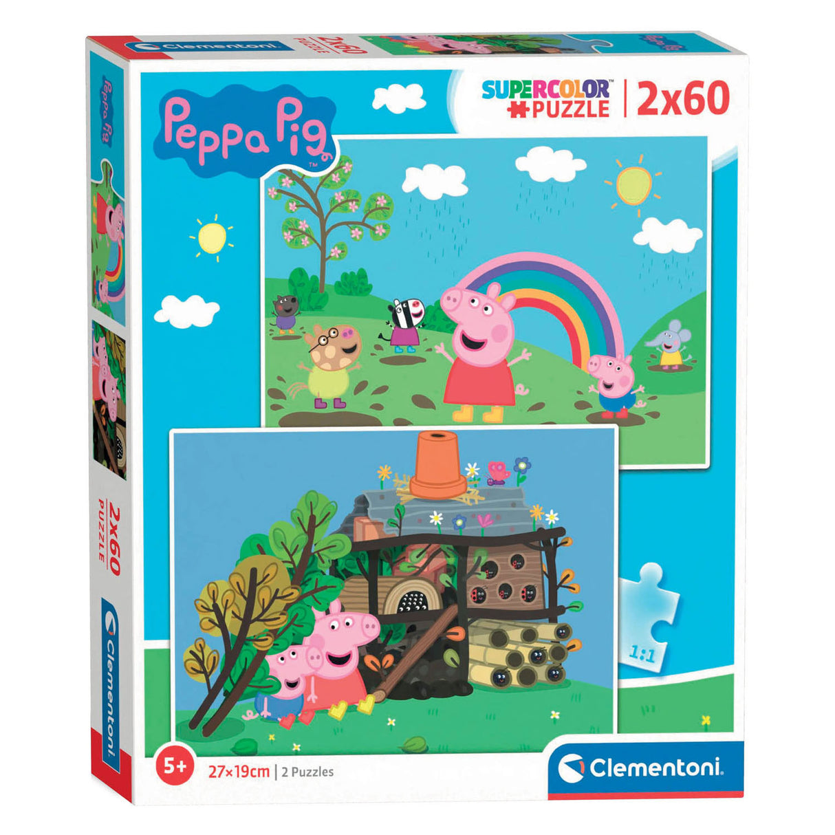 Clementoni Legpuzzel Peppa Pig, 2x60st.