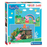 Clementoni Legpuzzel Peppa Pig, 2x60st.