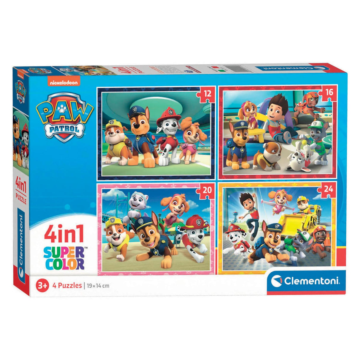 Clementoni puzzle šapa patrulja, 4v1