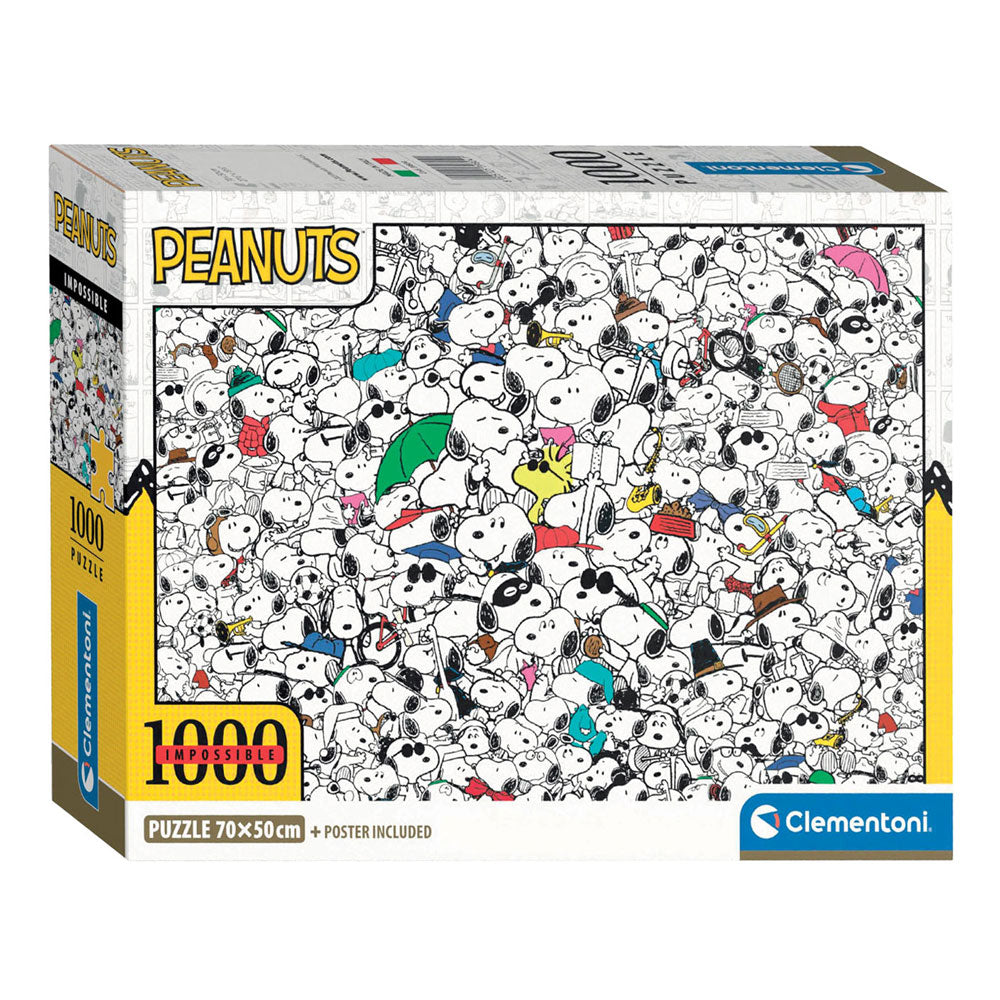 Clementoni JigsAw Puzzle onméiglech Erdnuss snoopy, 1000st.