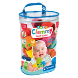 Clementoni Baby Soft Clemmy Blocks med opbevaringspose, 40dlg.