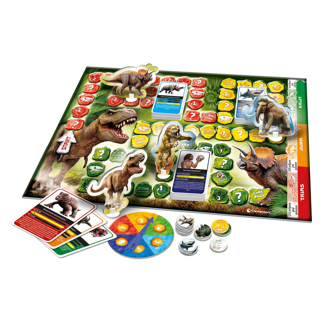 Clementoni dinosaurs and the prehistory board game (NL)