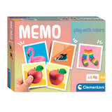 Clementoni -memo -spel med färger