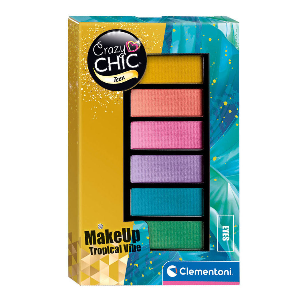 Clementoni Crazy Chic Eye Shadow Palet Tropical Vibe, 6 farger