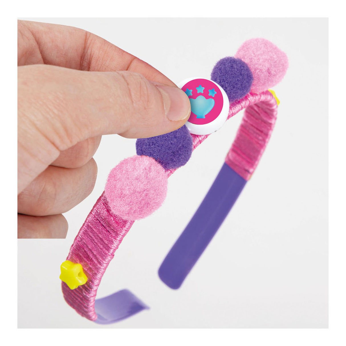 Clementoni - hair accessories for children - gabby's dollhouse - creative set - decorate your own hair accessories - from 4 years