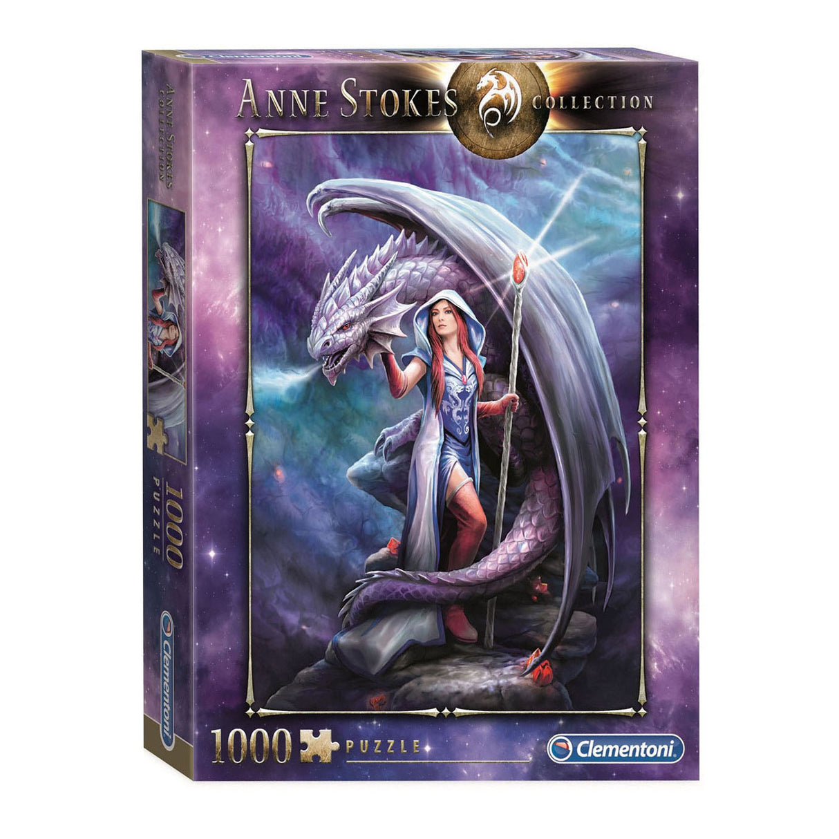 Clementoni Jigsaw Puzzle Anne Stokes Dragon Mage, 1000.