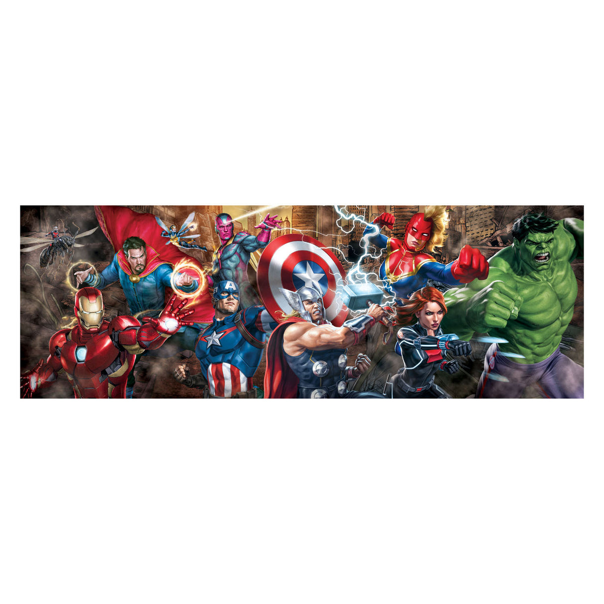 Clementoni jigsaw puzzle Panorama Marvel, 1000st.