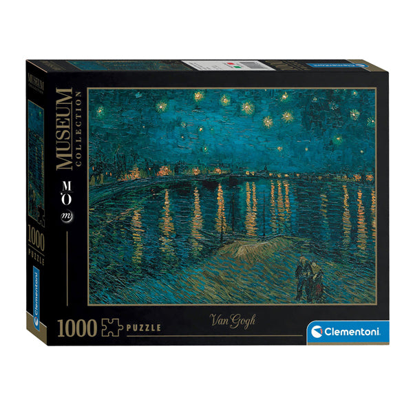 Cleronsi Jigsaw sestavljanka iz Gogh Night Over The Rhone, 1000st.