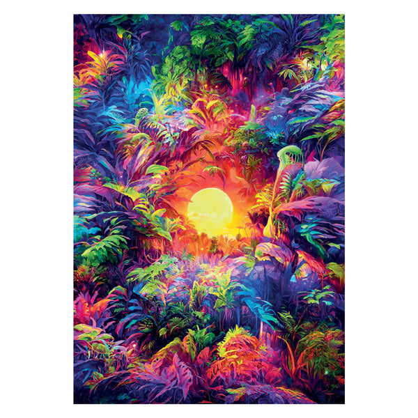 Clementoni jigsaw puzzle Psyschedelic Sunrise Colorboom, 500st.