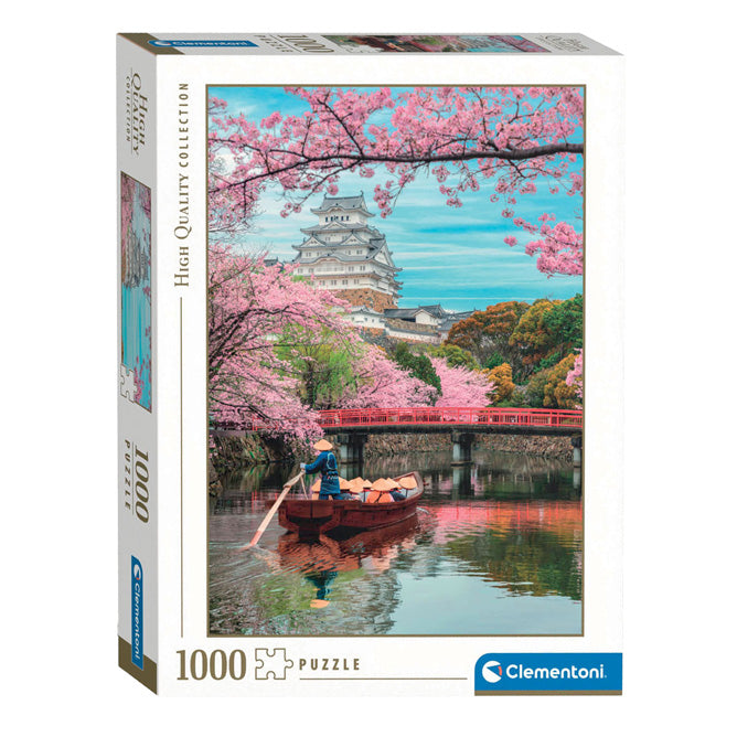 Il puzzle di Clementoni puzzle Himeji Castle in primavera, 1000st.