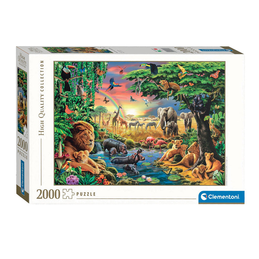 Clementoni Jigsaw Puzzle The African Gathering, 2000st.